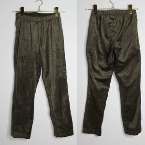 Green Velvet High Waist Legging Pant - Size 4